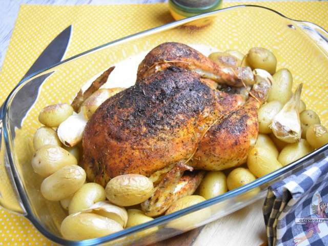 Recettes de Poulet rôti et Pomme de terre - 2
