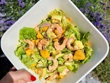 Salade mangue avocat crevettes