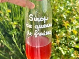 Sirop de queues de fraises
