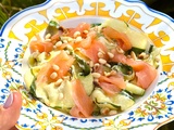 Tagliatelles de Courgettes Stracciatella et Saumon Fumé