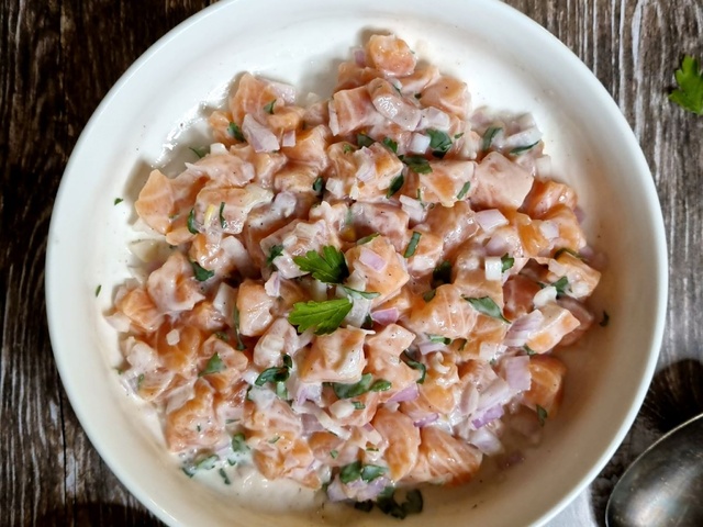 Recettes de Tartare de saumon de Yumelise