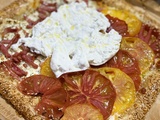 Tarte à la burrata
