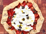 Tarte à la tomate et stracciatella – pâte légère aux graines