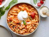 One-pot pasta aux tomates cerises et basilic {recette express !}
