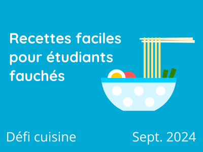 Recettes faciles pour étudiants fauchés