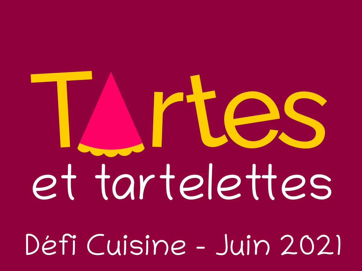 Logo Défi Tartes et Tartelettes de juin 2021 du site Recettes.de