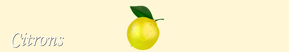 Recettes de Citrons