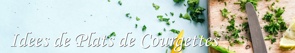 Recettes de Idees de Plats de Courgettes